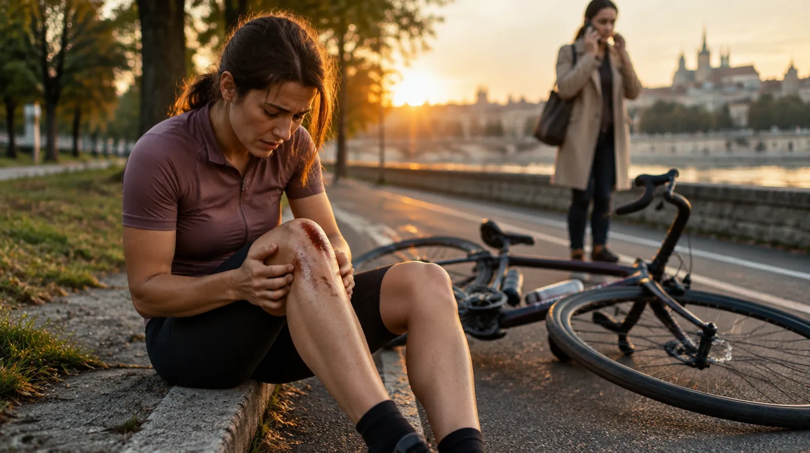 ¿Qué debo hacer después de un accidente de bicicleta?