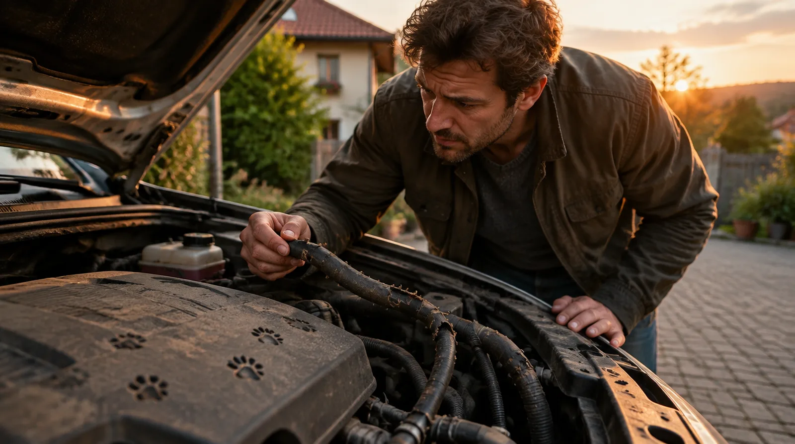 ¿Cubre el seguro si una garduña o una rata muerde los cables del coche?