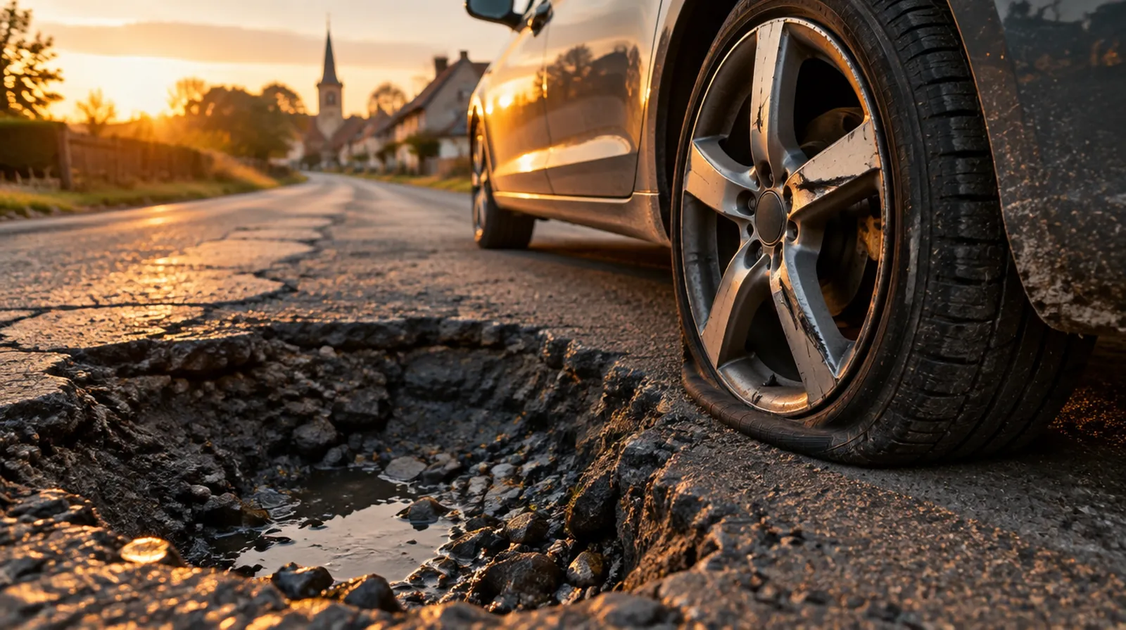 ¿Quién paga los daños causados por un bache?