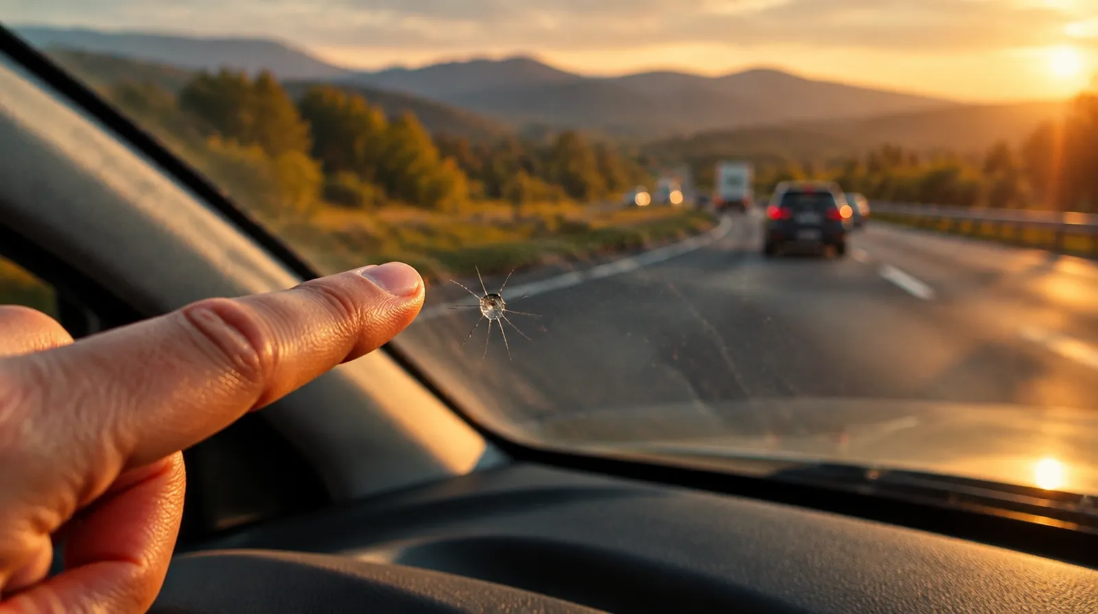 ¿Qué seguro cubre un impacto de piedra en la luna del coche?
