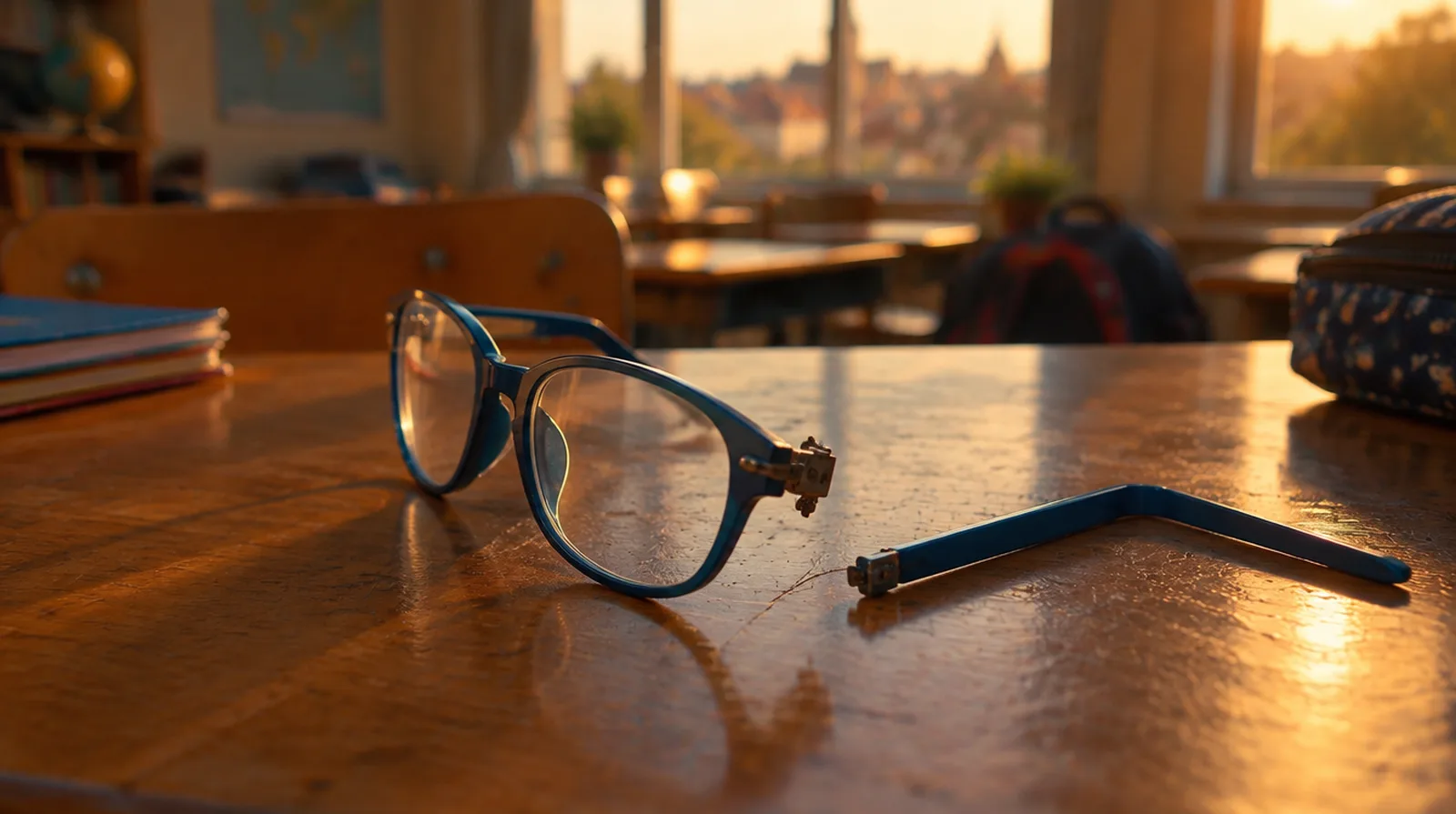 ¿Quién paga si se rompen las gafas de mi hijo en el colegio?