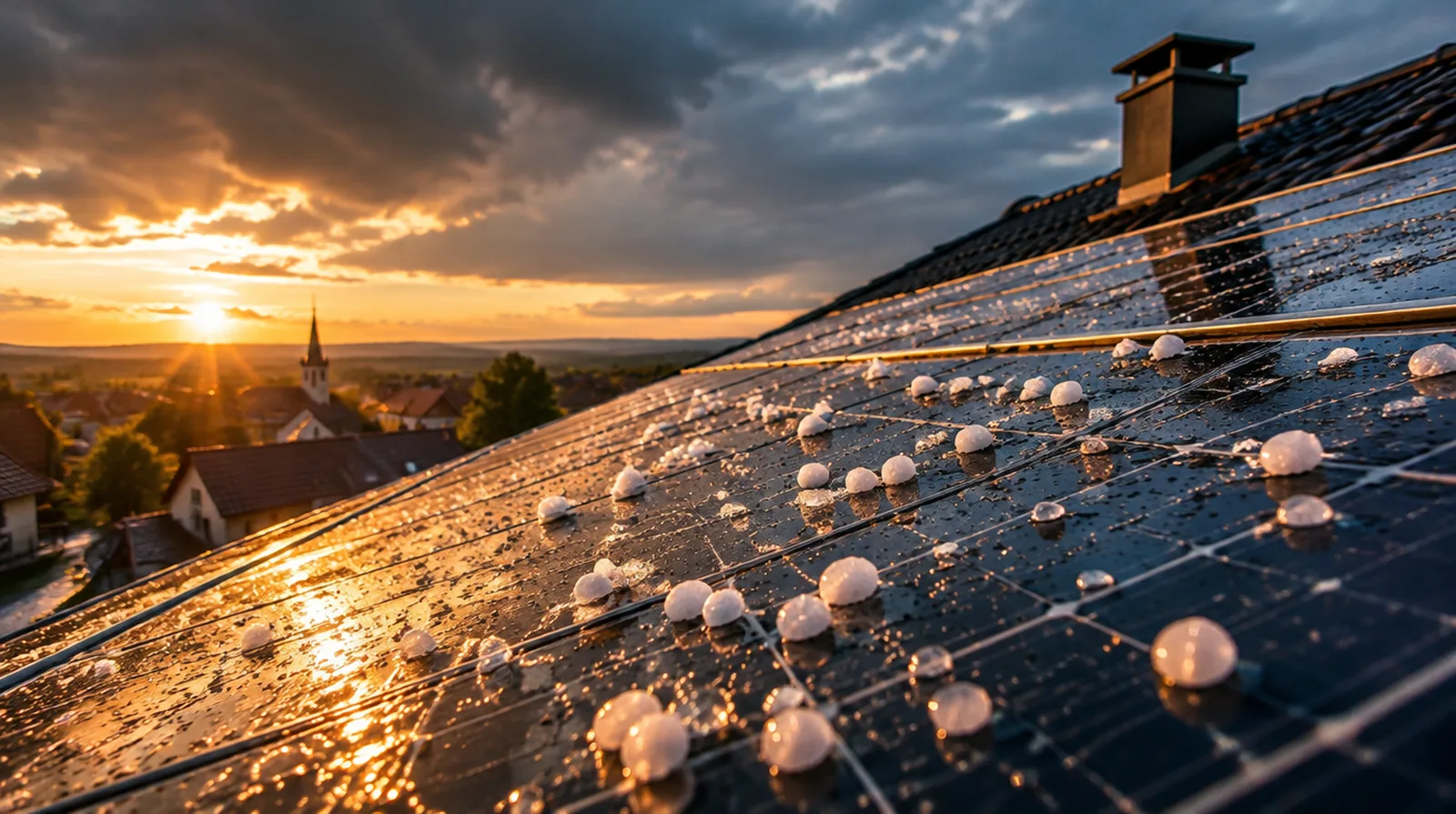 ¿Cubre el seguro el granizo en las placas solares?
