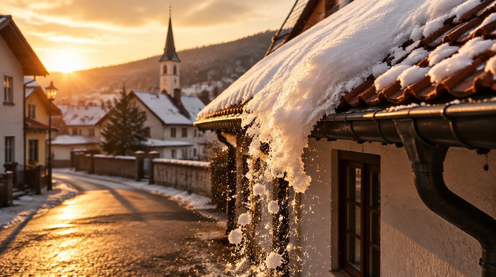 ¿Quién responde si una teja o nieve del tejado cae sobre alguien?