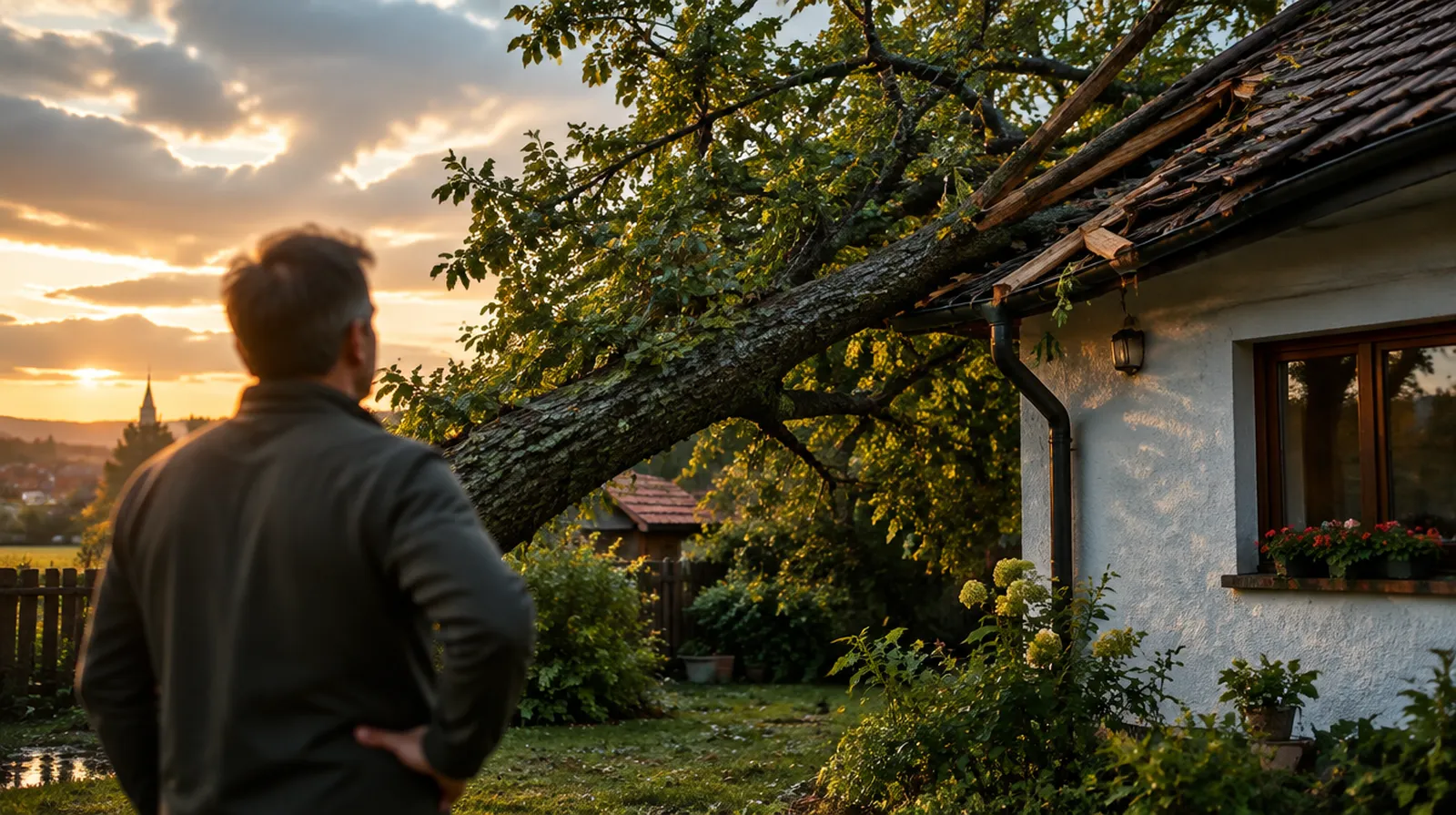 ¿Quién paga si un árbol cae sobre mi casa?