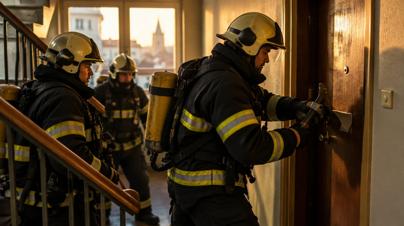 ¿Quién paga si los bomberos o la policía rompen la puerta de mi casa?